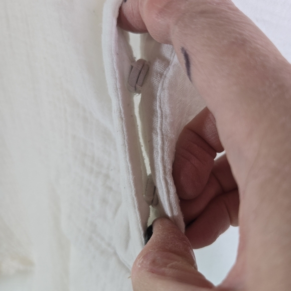 Free People Changing Horizons White Gauzy Double Gauze Cotton Popover Tunic - Picture 9 of 10